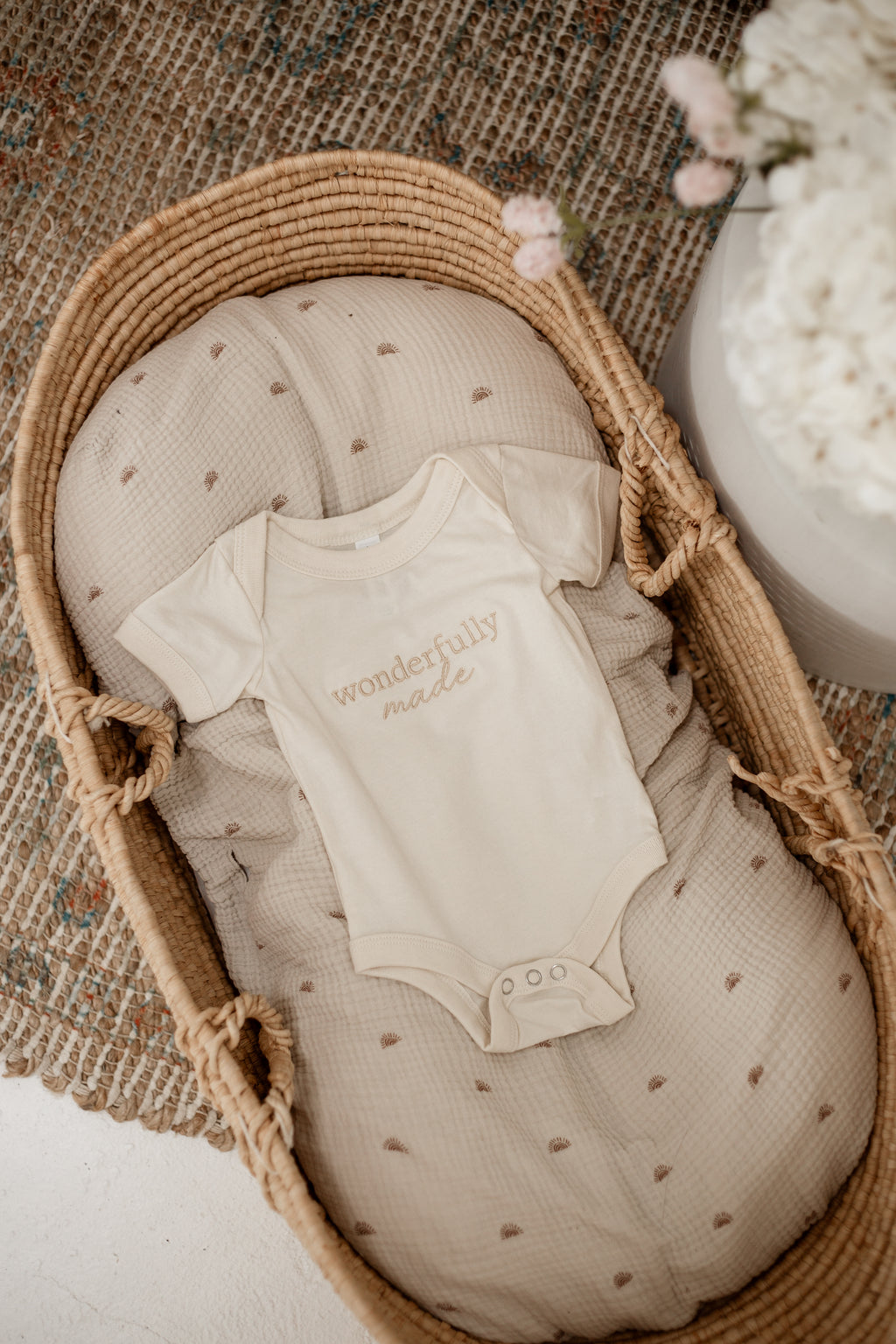 Wonderfully Made | Embroidered Onesie
