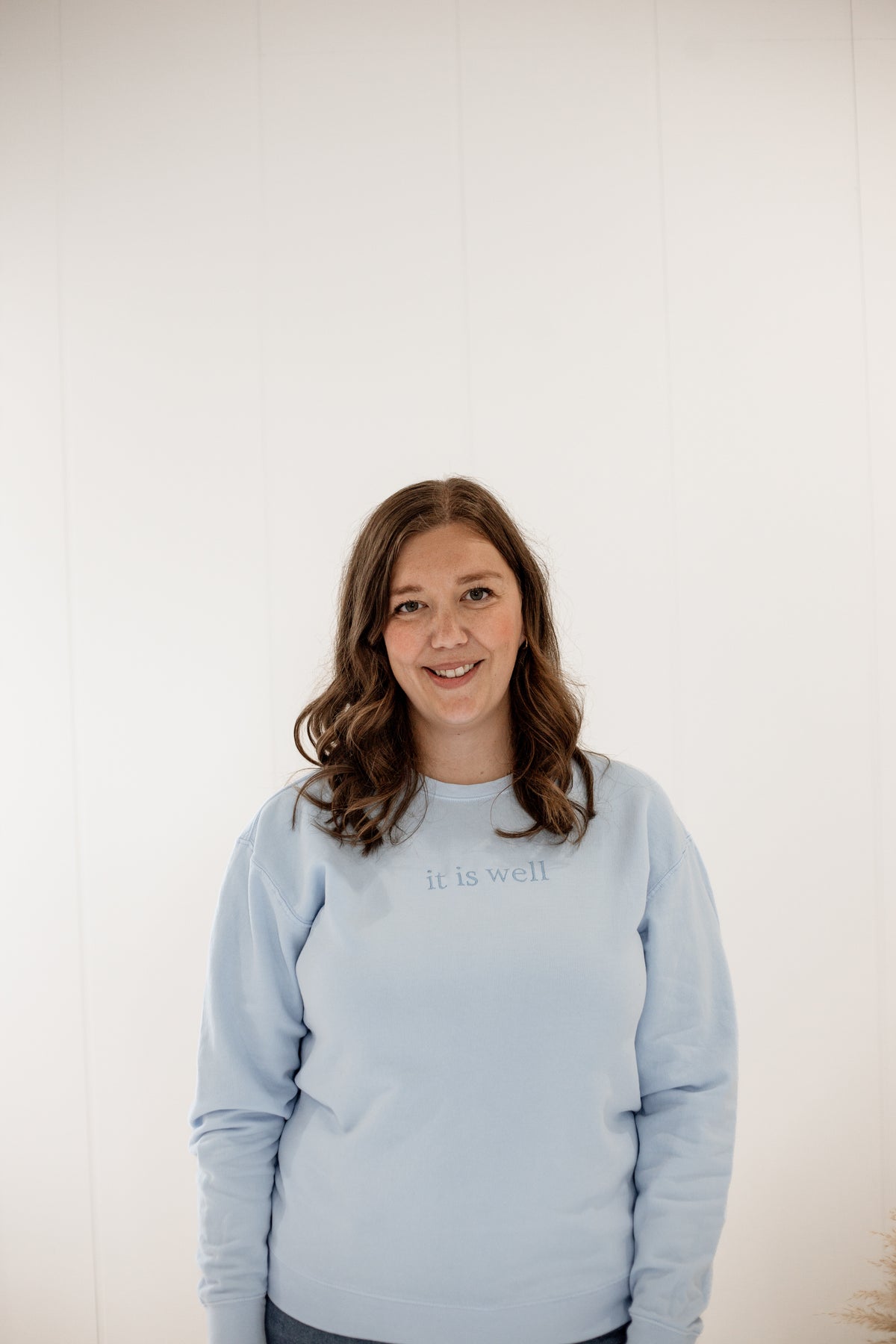 It Is Well | Embroidered Crewneck Sweater
