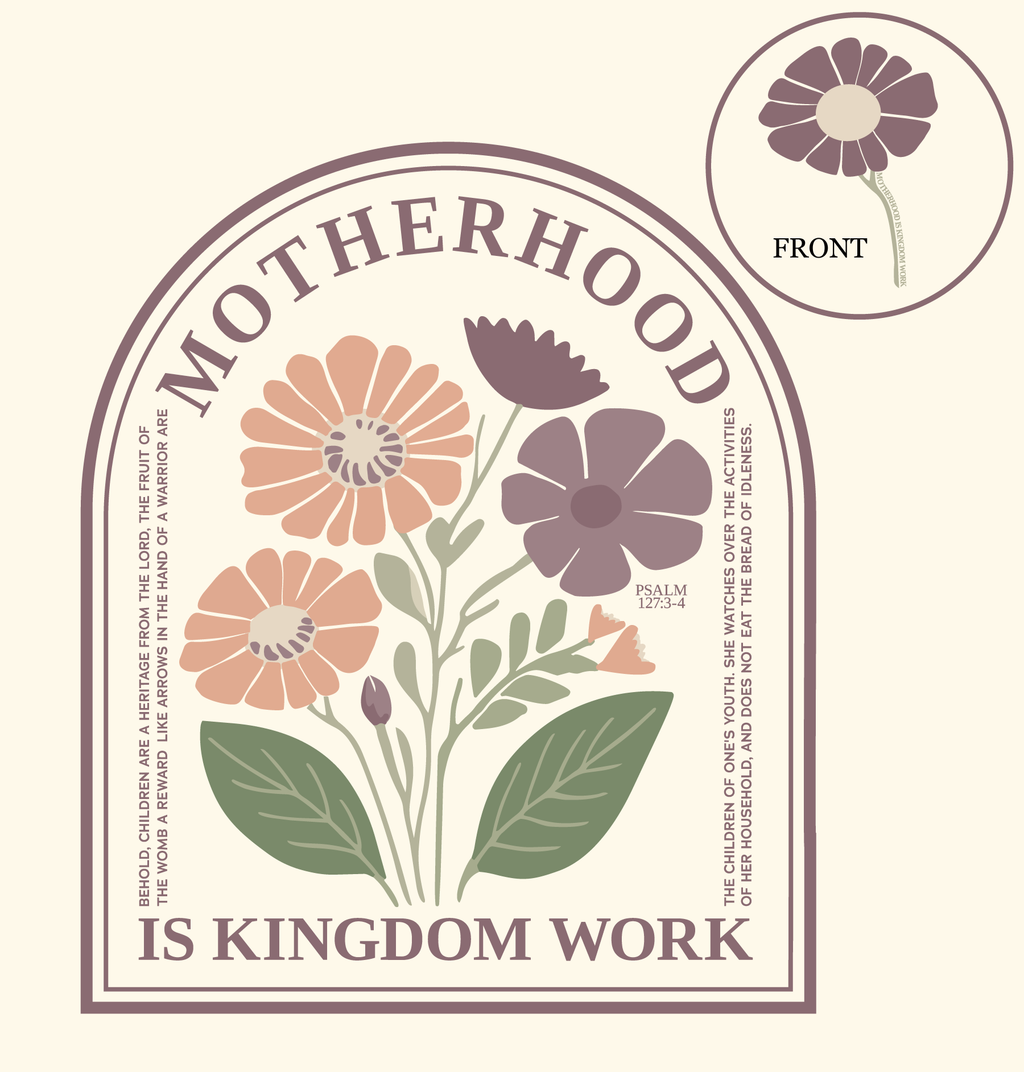 Motherhood Is Kingdom Work | Tee | Ivory